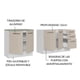 thumbnail image 4 of Mueble de Cocina Madesa Agata Con Tarja 200cm Blanco/Crema, 4 of 10