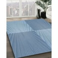 thumbnail image 3 of Ahgly Company Machine Washable Indoor Rectangle Transitional Steel Blue Area Rugs, 2' x 3', 3 of 7