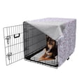 thumbnail image 2 of Unicorn Party Dog Crate Cover, Pattern of Magic Horse Rainbow Clouds and Stars, Easy to Use Pet Kennel Cover for Medium Large Dogs, 35" x 23" x 27", Pale Ceil Blue Multicolor, by Ambesonne, 2 of 6