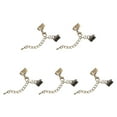 thumbnail image 1 of Unique Bargains 10Set Ribbon Crimp Clamp Ends Lobster Claw Clasps & Chain 10mm Bronze Tone for DIY, 1 of 7