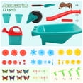 thumbnail image 3 of CUTE STONE Kids Gardening Tool Set with Wheelbarrow, Watering Can & Flower Building Toys, Pretend Play Indoor & Outdoor Garden Toy for Boys & Girls Ages 3+, 3 of 9