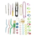 thumbnail image 1 of Rongfmy 2x57pcs Basic Knitting Tools Accessories Supplies With Case Knit Lots Kit 2 Pcs, 1 of 9