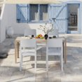 thumbnail image 3 of VECELO 4-Pack Plastic Stackable Dining Chairs, Modern Outdoor Patio Chairs for Restaurant, Poolside and Garden, No Assembly, White, 3 of 15