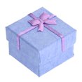 thumbnail image 4 of 24 cajas organizadoras de 4 x 4 x 3 cm con lazo para guardar pendientes, pulseras, collares y joyas (morado), 4 of 5