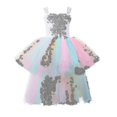 thumbnail image 2 of Vestido hinchado de moda para niñas y niños, saris, vestidos de princesa, vestidos con tirantes, vestidos de pasarela, 2 of 3