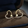 thumbnail image 3 of 1 par de arete corazón, joyería clásica de moda, pequeños de corazón, para cumpleaños / Nad, para Sunnimix Pendientes Stud, 3 of 8