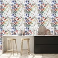 thumbnail image 2 of Watercolor Flowers Wallpaper Peel-and-Stick - 25"W x 125"H, 2 of 3