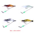 thumbnail image 1 of Toystoory Señuelos de plástico blando, cebo Artificial noctilucente, anzuelo de pesca de camarón luminoso, manivela de colores mezclados, 4 Pescar, 1 of 6