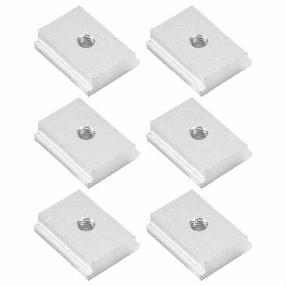 6 Pcs T-Slot Nuts, M6 T-Rail Sliding Aluminum Slot Track Nuts,Furniture Nuts for Fastening