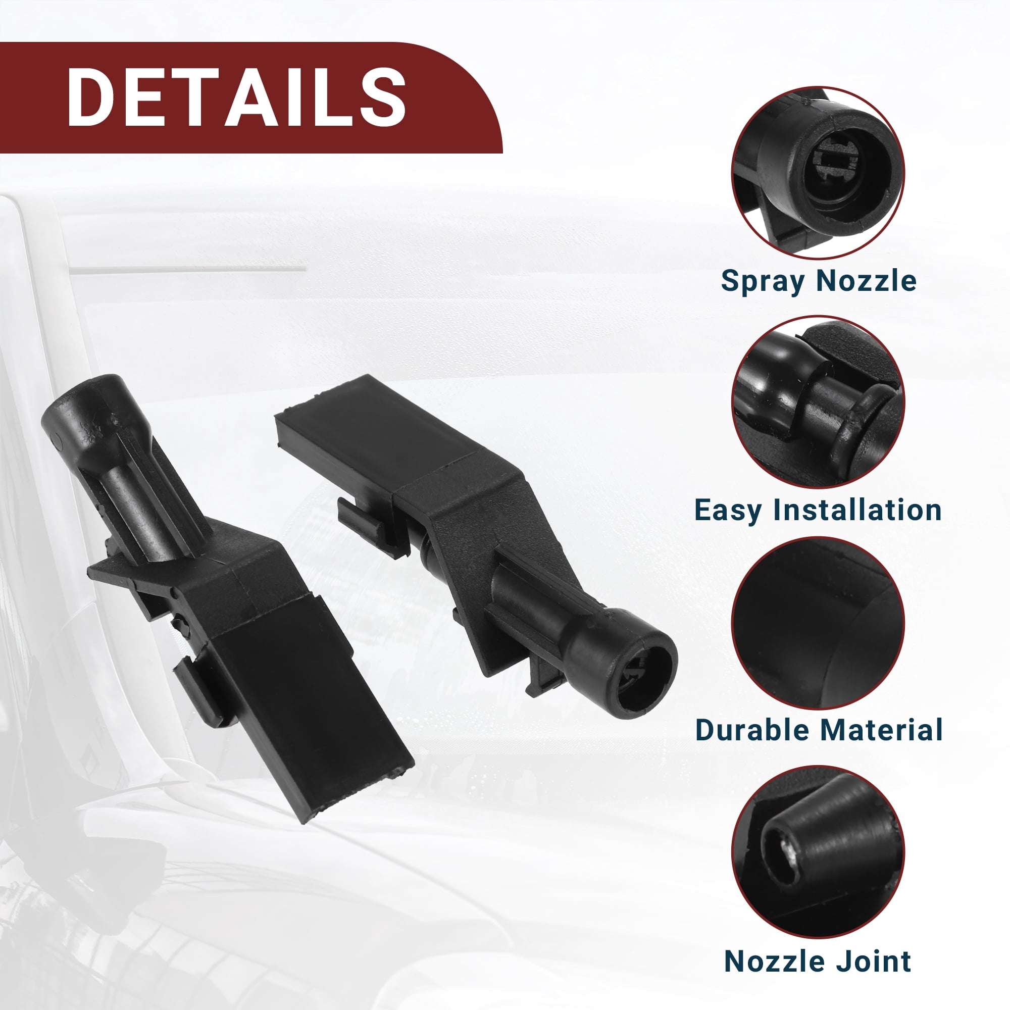 Unique Bargains Windshield Washer Nozzle for Honda HR-V Durable