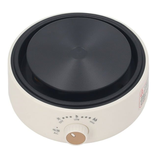 Electric Hot Plate, 2 Level Temperature Control with Heat Resistant Handle and Auto Shut Off, 3D Heating for Home Dorm Cooking