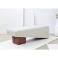 thumbnail image 2 of Safavieh Tanyalee Triangle Wood Bench in Light Brown/Brown, 2 of 6