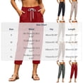 thumbnail image 4 of Nolissa Women's Elastic Waist Capri Pants Casual Loose Cropped Trousers with Pockets, 4 of 7