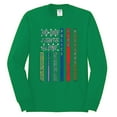 thumbnail image 2 of Wild Bobby, No One Fights Alone First Responder Dispatcher EMS Corrections Police Fire Military Unity, Pop Culture, Men Long Sleeve Shirt, Kelly, Small, 2 of 4
