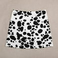 thumbnail image 4 of Mini Skirt for women Dalmatian Skirt Ladies Black And White Vintage Mini Skirts High-waisted Custom, 4 of 7
