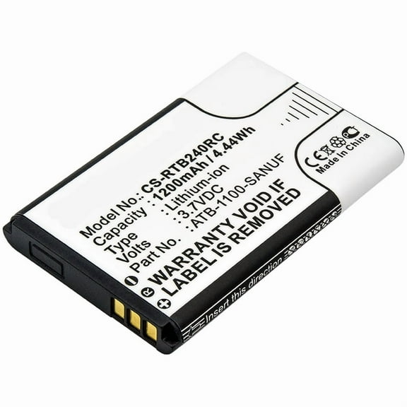 Replacement Battery for RTI Pro,Pro24.i,Pro24.r,Pro24.r v2,Pro24.z,Part Number:41-500012-13,ATB-1100-SANUF,1200mAh