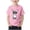 Pink, variant on Bunny Print Loose Short Sleeve T-Shirt for Kids, Round Neck Casual Top for 2-13 Years