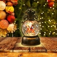 thumbnail image 6 of 1 Musical Christmas Snow Globe with LED Lights Holiday Decor for Home Party Festive Centerpiece, 6 of 9