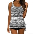 thumbnail image 3 of Vetsdori Tankini Swimsuits for Women 2 Piece Bathing Suits Padded Holiday,Striped Casual Summer Womens Swimwear Modest, 3 of 8