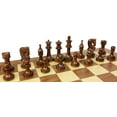 thumbnail image 3 of 4 Queens Acacia 3 1/2" King Staunton Wood Chess Men Set Option Storage NO Board, 3 of 9