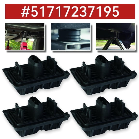 AUTOXBERT 4 X Jack Pad Under Car Support Pad 51717237195 for BMW E82 E90 F10 F07 F02 E84