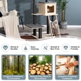 thumbnail image 6 of Gymax 69 in Modern Wood Cat Tree 5-Tier Tall Cat Tower w/ Washable Cushions, 6 of 10