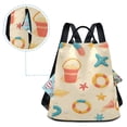 thumbnail image 5 of FORMRS Women's Travel Backpack Purse Anti-Theft Hidden Pockets Casual Shoulder Bag, Beach Pattern, 5 of 7