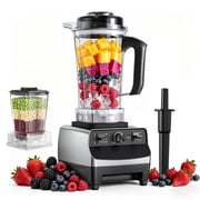 TINANA 66oz Countertop Blender with 28oz Grinder Cup, 8-Edge Blades, Variable Speed, Pulse, BPA-Free Pitcher