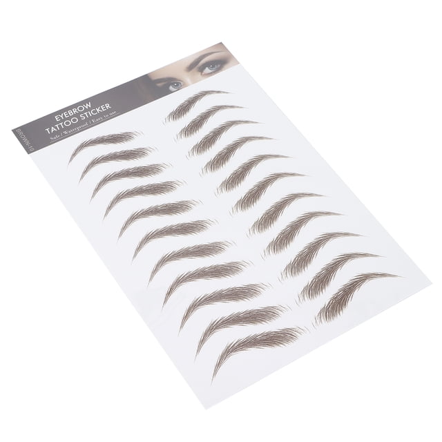 Etiqueta engomada de la ceja Etiqueetiqueta adhesiva del maquillaje Etiqueta engomada profesional impermeable de la ceja Etiqueta engomada de la transferencia de la ceja para WomenBROWN