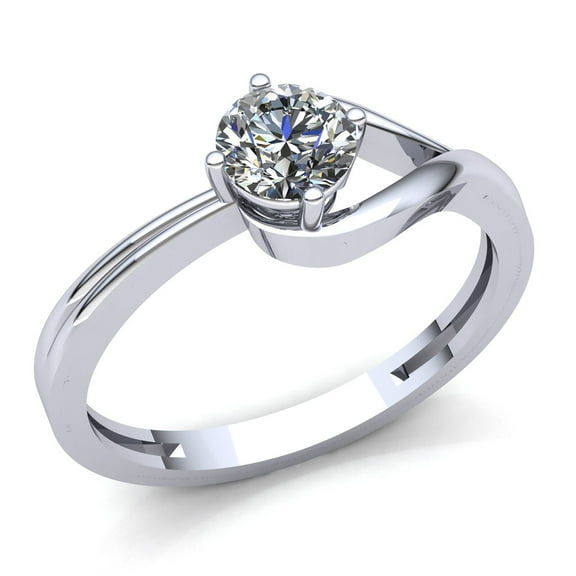 Perfect Proposal Ring Solitaire Engagement Ring 1.6 Ct Diamond 14K White Gold Over