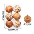 thumbnail image 2 of Needhep Christmas Tree Ornaments Balls, Shatterproof Christmas Balls Decorations, 4cm Colorful Gingerbread Man Foam Christmas Ball Set for Christmas, Holiday, Wreath & Party Decorations (A), 2 of 8
