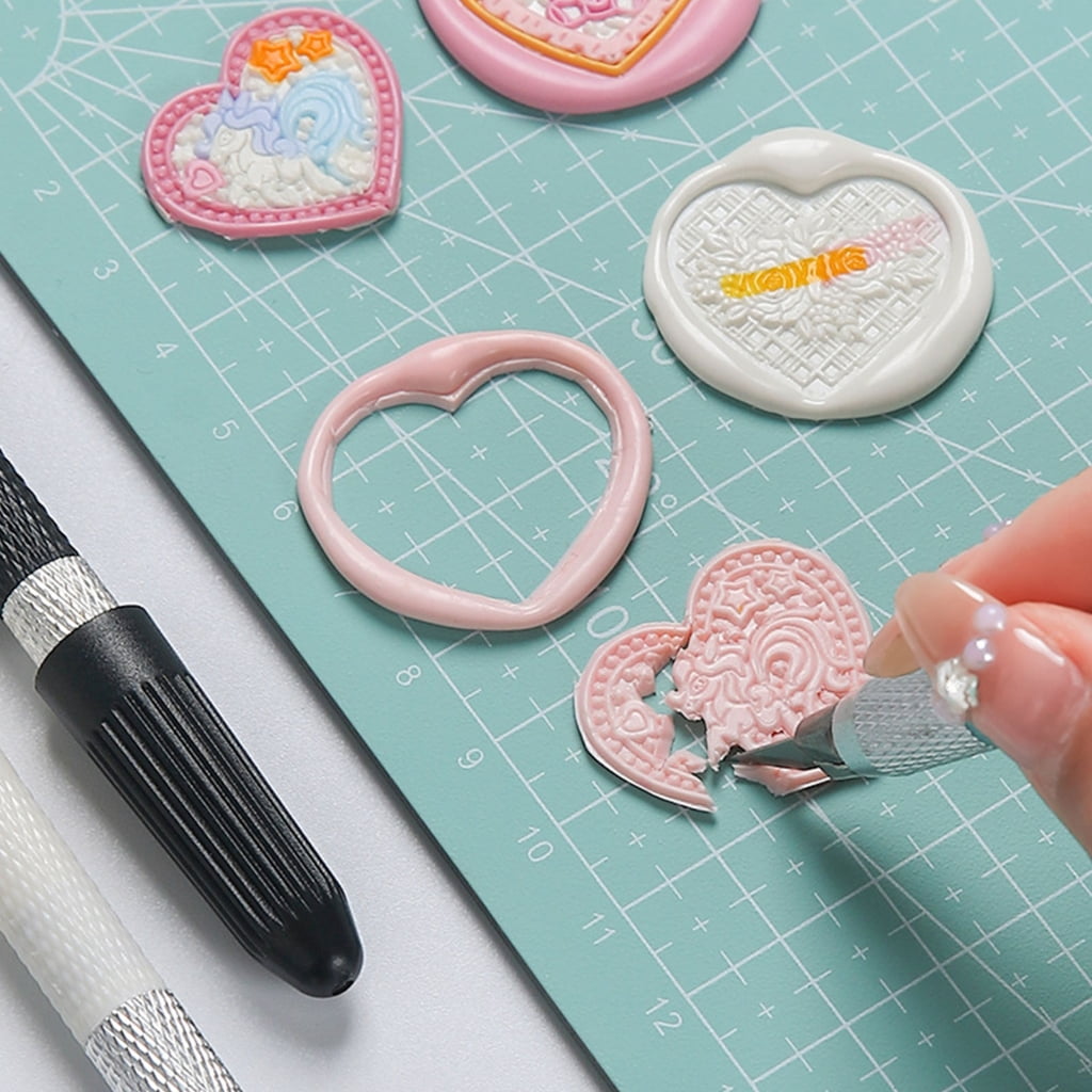 Seal Stamp Making Supply with Cutting Mat Carving Tool Scraper