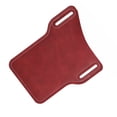 thumbnail image 4 of TureClos Men Cellphone Belt Bag Retro Design Mobile Phone Waist Leather Storage Pouch Holder Pouch, Red, 4 of 8