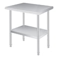 thumbnail image 3 of Bingirl Table de Préparation en Acier Inoxydable 30 x 60 Pouces avec Dosseret, Tablette Inférieure Réglable, Table Commerciale Robuste avec Tablette Inférieure Réglable pour Usage Extérieur, Restaurants, Hôtels, Fonctionne, 3 of 7