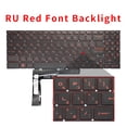 thumbnail image 1 of New US Russian MSI Katana GF66 GF76 GL76 GL66 11SC 11UC 11UD 11UE 11UG 12UC 12UD MS-1582/MS-1581/MS-1583 Laptop Keyboard Backlit RU Red Font Backlit, 1 of 6