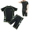 thumbnail image 4 of Hombres 2 Piezas Traje De Neopreno, Camisa De Manga Corta De Natación De Verano, 4 of 7