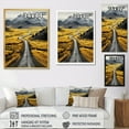 thumbnail image 4 of Designart "Yellow Prairies The Road Less Traveled III" Landscape & Nature Canvas Wall Art, 4 of 5