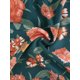 thumbnail image 5 of INSPIRE CHIC Vestido Floral de Manga 3/4 con Cintura Ajustable y Volantes Falso Azul Verde L, 5 of 5