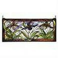 thumbnail image 2 of 29"W X 13"H Lady Slippers Stained Glass Window, 2 of 2