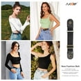 thumbnail image 2 of SUOSDEY Buckle Free Belt for Men Women Elastic Side Belt for Jeans 2 Pack, 2 of 7