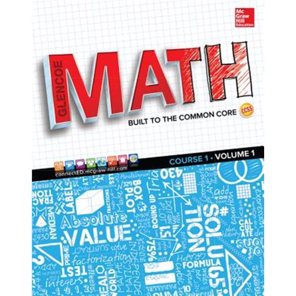 Pre-Owned Glencoe Math, Course 1, Student Edition, Volume 1 (Paperback) 0076691004 9780076691005