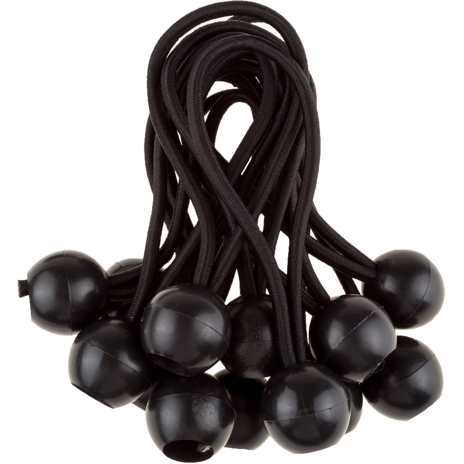 Ball Bungee Cords 12 Pack With The Weather Resistant Black 6 Ball Bungee Cords By Stalwart Walmart Com Walmart Com