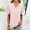 03 Pink, variant on YueHuiYing Womens Shirts Short Sleeve V Neck Business Casual Collared Work Tops Tunic Tee Basic Solid Summer Tops