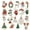 White A, variant on XUFLVPSEF Mini Resin Christmas Ornaments Tiny Christmas Tree Decorations Set Comes with String Small Christmas Hanging Ornament for Christmas Tree Decorations