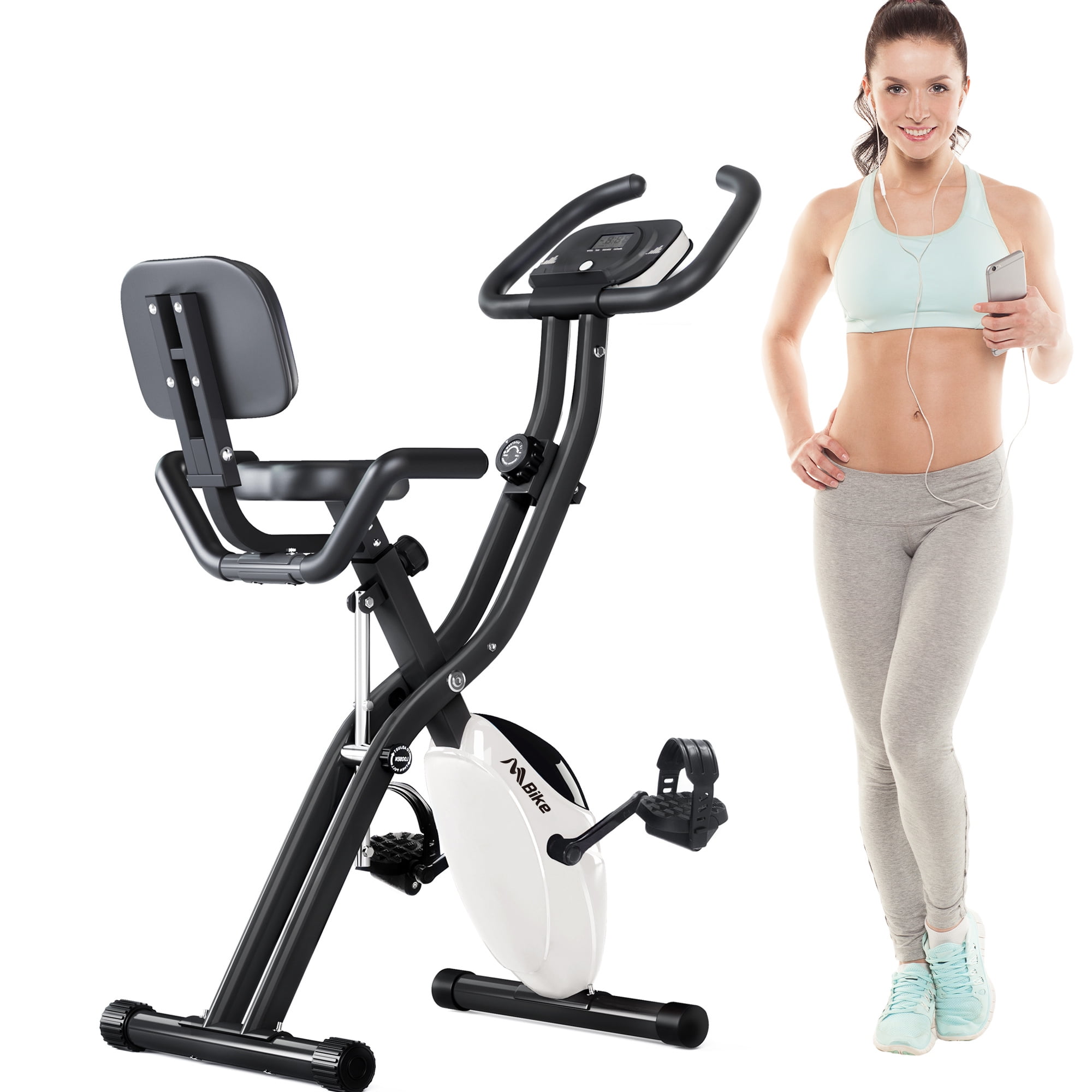 Details about   Folding 10 Levels Magnetic Resistance Upright Exercise Bike With LCD CA86 09 