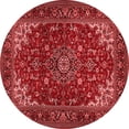 thumbnail image 1 of Ahgly Company Indoor Round Medallion Red Traditional Area Rugs, 4' Round, 1 of 4