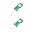 thumbnail image 2 of relayinert Marqueur de Balle de Réparation de Terrain de Golf 12x3x1.5cm 2Set Vert Efficace et Durable, 2 of 6