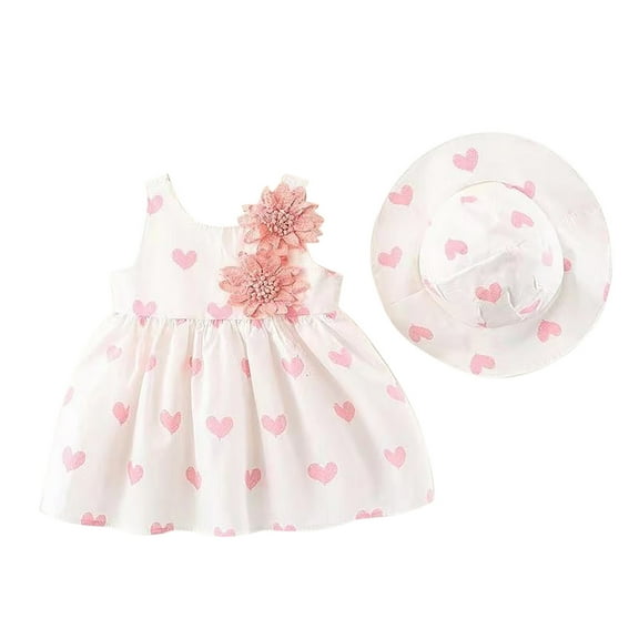 Toddler Girls Outfits Size 2t Baby Ruffle Dress Girl Easter Dresss Princess Dress Carnival Ruffle Tutu Dresses Spring Summer Beach Vacation Clothes #Pink 12-18 Months