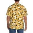 thumbnail image 3 of Pofeuu Daisies Flowers Print Mens Casual Short Sleeve Shirts Beach Summer Spread Collar Pocket Tops Men's Casual Short-sleeved Shirt-3X-Large, 3 of 5