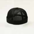 thumbnail image 4 of Women Men Dome Hat Hollow Out Mesh hat Running Hats Brimless Solid Color Decorative Hip Hop for Men Women, 4 of 5